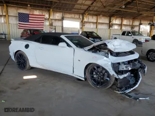 2023 Chevrolet Camaro 2LT with VIN 1G1FD3DS9P0155077, listed as a Copart auction lot 52565225 with 23,974 mi miles and Salvage Title. Bid and sale history available at carsss.com. Image 4.
