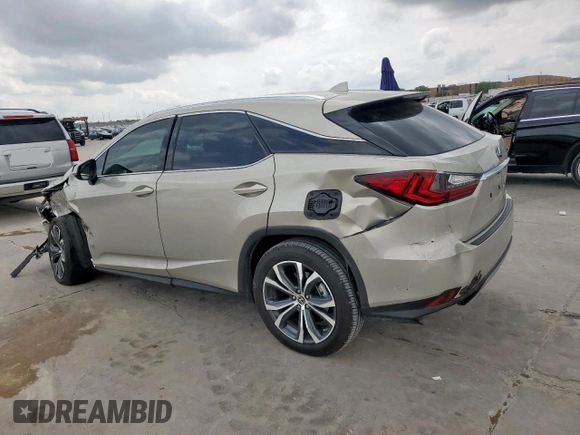 2021 Lexus RX 350 with VIN 2T2HZMAA3MC193923, listed as a Copart auction lot 55042225 with 16,206 mi miles and Salvage Title. Bid and sale history available at DreamBid. Image 2.
