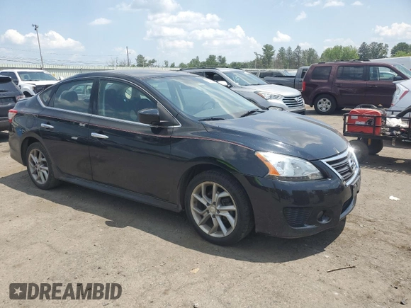 2014 Nissan Sentra SV with VIN 3N1AB7AP6EY277514, listed as a Copart auction lot 62460975 with 99,688 mi miles and Salvage title. Bid and sale history available at DreamBid. Image 4.