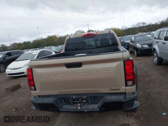2023 Chevrolet Colorado 4WD Trail Boss with VIN 1GCPTEEK8P1239877, listed as a IAAI auction lot 40893691 with 30,617 mi miles. Bid and sale history available at carsss.com. Image 16.