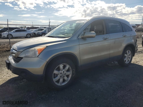 2007 Honda CR-V EX-L with VIN JHLRE48737C107038, listed as a Copart auction lot 47688765 with 198,389 mi miles and Salvage Title. Bid and sale history available at carsss.com. Image 1.