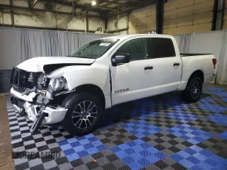 2023 Nissan Titan SV с VIN 1N6AA1EC9PN111974, выставлен на аукционе Copart как лот 83631434 с пробегом 34 579 миль миль и Списание • Salvage title. История ставок и продаж доступна на DreamBid. Изображение 1.