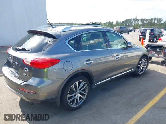 2017 Infiniti QX50 with VIN JN1BJ0RP4HM385429, listed as a IAAI auction lot 41956117 with 95,575 mi miles and . Bid and sale history available at DreamBid. Image 4.