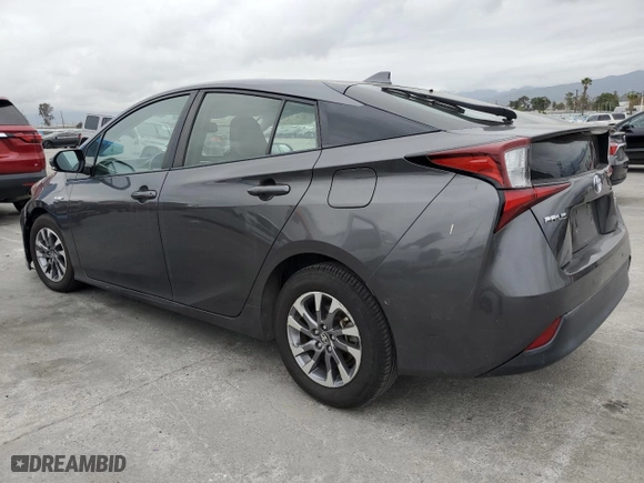 2019 Toyota Prius L Eco with VIN JTDKARFU7K3086591, listed as a Copart auction lot 53752155 with 65,064 mi miles and Salvage Title. Bid and sale history available at carsss.com. Image 2.