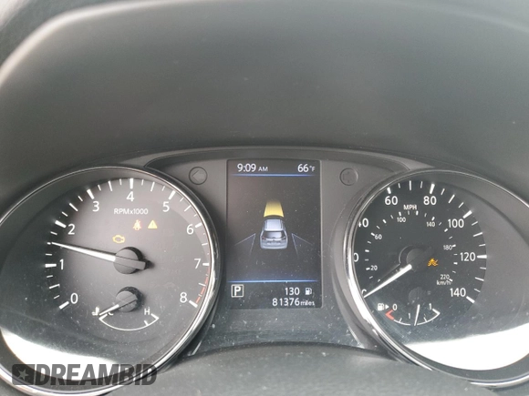 2019 Nissan Rogue SL with VIN 5N1AT2MT0KC801603, listed as a Copart auction lot 50961375 with 81,376 mi miles and Salvage Title. Bid and sale history available at DreamBid. Image 9.