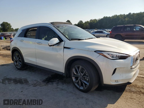 2022 Infiniti QX50 AUTOGRAPH with VIN 3PCAJ5DB6NF119321, listed as a Copart auction lot 66736794 with 26,198 mi miles and Salvage Title. Bid and sale history available at carsss.com. Image 4.