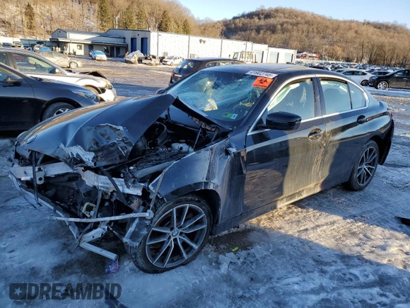 2019 BMW 3 Series 330i xDrive with VIN 3MW5R7J53K8A05133, listed as a Copart auction lot 41902745 with Not Provided miles and Salvage Title. Bid and sale history available at DreamBid. Image 1.