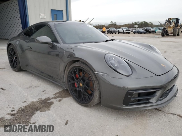 2024 Porsche 911 Carrera S with VIN WP0AB2A98RS219023, listed as a Copart auction lot 87745485 with 0 mi miles and Non Repairable. Bid and sale history available at carsss.com. Image 4.