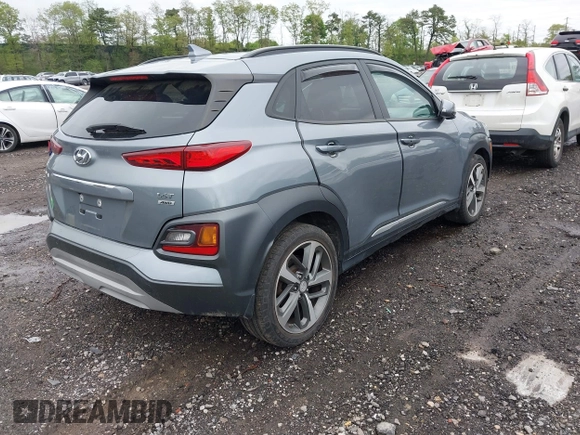 2020 Hyundai Kona Limited with VIN KM8K3CA5XLU396152, listed as a IAAI auction lot 42165576 with 35,260 mi miles. Bid and sale history available at carsss.com. Image 4.