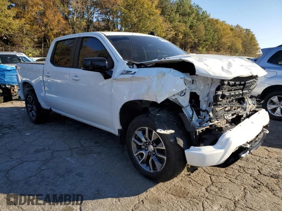 2023 Chevrolet Silverado 1500 LT with VIN 1GCUDDE87PZ112814, listed as a Copart auction lot 79631104 with 48,390 mi miles and Non Repairable. Bid and sale history available at carsss.com. Image 4.