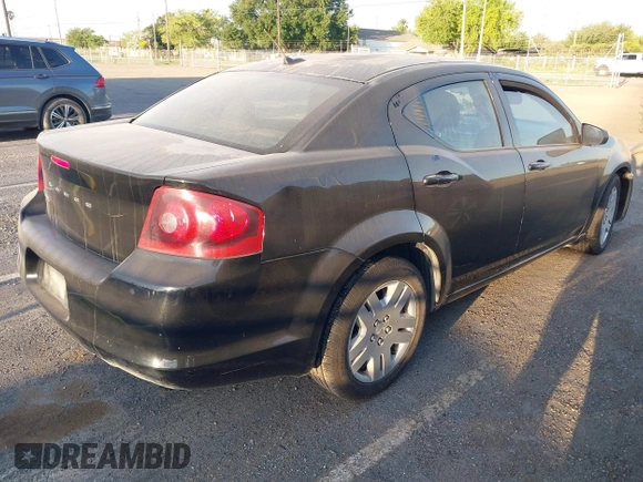 2014 Dodge Avenger SE with VIN 1C3CDZABXEN144000, listed as a IAAI auction lot 41878635 with 153,097 mi miles and . Bid and sale history available at DreamBid. Image 4.