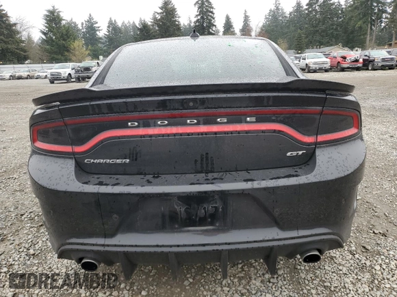 2019 Dodge Charger GT with VIN 2C3CDXHG2KH608648, listed as a Copart auction lot 50422345 with 111,202 mi miles and Salvage Title. Bid and sale history available at DreamBid. Image 6.