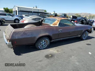 1973 Chevrolet El Camino z VIN 1D80K3Z457627, wystawiony jako Copart lot #58102395 z przebiegiem 2683 mil mil oraz Tytuł czysty. Historia ofert i sprzedaży dostępna na DreamBid. Obrazek 3.
