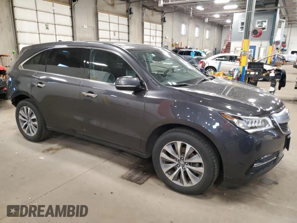 2014 Acura MDX Tech Pkg with VIN 5FRYD4H45EB028762, listed as a Copart auction lot 52943195 with 86,249 mi miles and Salvage Title. Bid and sale history available at carsss.com. Image 4.