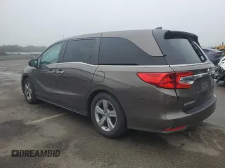 2020 Honda Odyssey EX with VIN 5FNRL6H5XLB069852, listed as a Copart auction lot 61553585 with 34,189 mi miles and Salvage title. Bid and sale history available at DreamBid. Image 2.