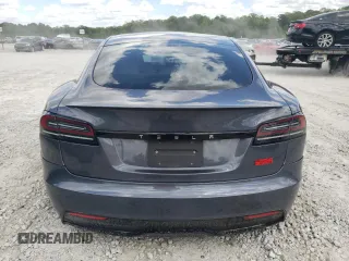 2023 Tesla Model S Plaid with VIN 5YJSA1E63PF507138, listed as a Copart auction lot 55510335 with Not provided miles and Salvage title. Bid and sale history available at DreamBid. Image 6.