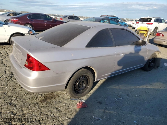 2001 Honda Civic EX with VIN 1HGEM21981L075078, listed as a Copart auction lot 78631184 with 173,097 mi miles and Salvage Title. Bid and sale history available at carsss.com. Image 3.