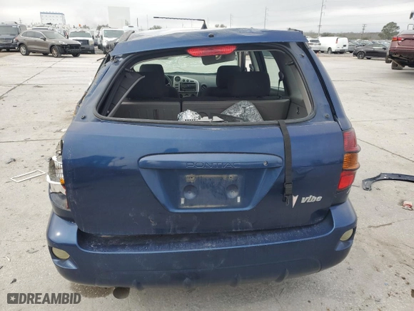 2003 Pontiac Vibe with VIN 5Y2SL62863Z464626, listed as a Copart auction lot 44318695 with 0 mi miles and Salvage Title. Bid and sale history available at carsss.com. Image 6.
