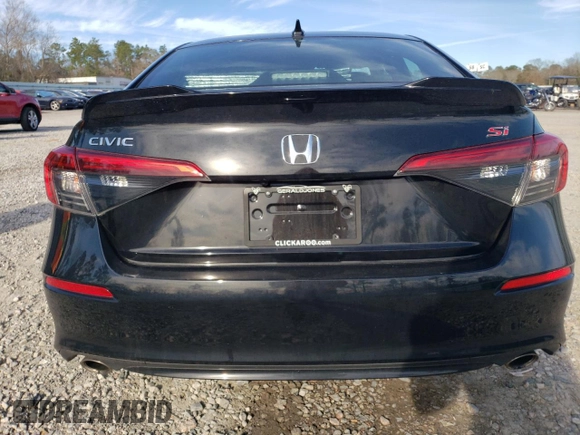 2024 Honda Civic Si with VIN 2HGFE1E50RH474577, listed as a Copart auction lot 46540795 with 9,128 mi miles and Non repairable. Bid and sale history available at DreamBid. Image 6.