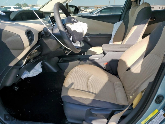 2018 Toyota Prius Two with VIN JTDKBRFU8J3058715, listed as a Copart auction lot 53636015 with 76,808 mi miles and Salvage Title. Bid and sale history available at DreamBid. Image 7.