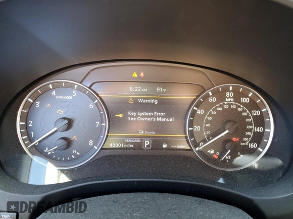 2020 Infiniti QX50 Luxe with VIN 3PCAJ5M38LF120752, listed as a Copart auction lot 64446825 with 40,001 mi miles and Salvage title. Bid and sale history available at DreamBid. Image 9.