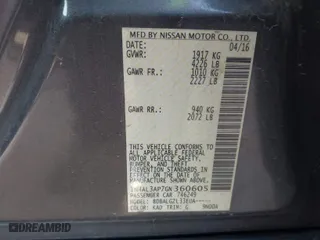 2016 Nissan Altima 2.5 S with VIN 1N4AL3AP7GN360605, listed as a IAAI auction lot 41471661 with 131,421 mi miles. Bid and sale history available at carsss.com. Image 9.