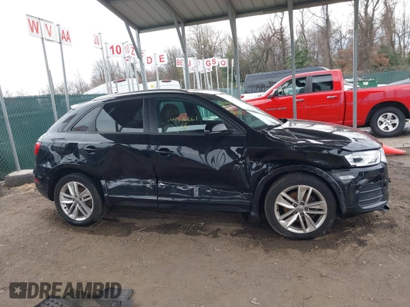 2017 Audi Q3 Premium with VIN WA1ECCFS4HR006201, listed as a IAAI auction lot 41876661 with 159,302 mi miles. Bid and sale history available at carsss.com. Image 13.