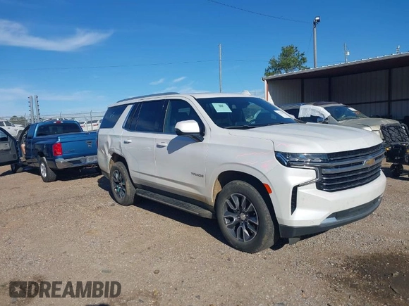 2023 Chevrolet Tahoe LT with VIN 1GNSKNKD0PR356526, listed as a IAAI auction lot 41730943 with 23,315 mi miles and . Bid and sale history available at DreamBid. Image 1.