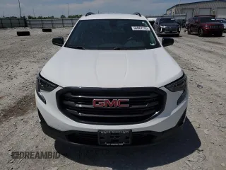 2021 GMC Terrain SLE with VIN 3GKALMEV4ML322886, listed as a Copart auction lot 56887755 with 76,846 mi miles and Salvage title. Bid and sale history available at DreamBid. Image 5.