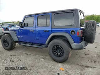 2019 Jeep Wrangler Unlimited Sport S with VIN 1C4HJXDG4KW599193, listed as a Copart auction lot 58918705 with 56,232 mi miles and Salvage title. Bid and sale history available at DreamBid. Image 2.