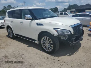 2016 Infiniti QX80 with VIN JN8AZ2NF3G9613436, listed as a Copart auction lot 62862395 with 116,374 mi miles and Salvage title. Bid and sale history available at DreamBid. Image 4.