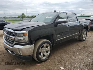 2018 Chevrolet Silverado 1500 LTZ with VIN 3GCUKSEC2JG164258, listed as a Copart auction lot 70305844 with 105,074 mi miles and Salvage Title. Bid and sale history available at carsss.com. Image 1.