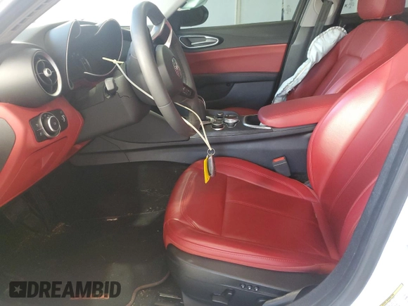 2021 Alfa Romeo Giulia with VIN ZARFAMANXM7645928, listed as a Copart auction lot 83039704 with 36,020 mi miles and Salvage title. Bid and sale history available at DreamBid. Image 7.