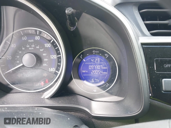 2015 Honda Fit EX-L with VIN 3HGGK5H89FM758572, listed as a IAAI auction lot 41784414 with 97,707 mi miles. Bid and sale history available at carsss.com. Image 7.