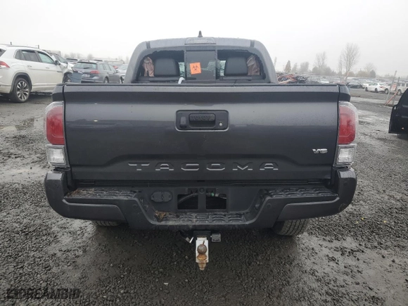 2021 Toyota Tacoma 4WD SR with VIN 3TMCZ5AN8MM382100, listed as a Copart auction lot 88808695 with 0 mi miles and Salvage Title. Bid and sale history available at carsss.com. Image 6.