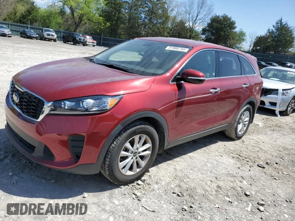2020 Kia Sorento LX with VIN 5XYPG4A38LG671165, listed as a Copart auction lot 51986745 with 86,547 mi miles and Salvage Title. Bid and sale history available at carsss.com. Image 1.