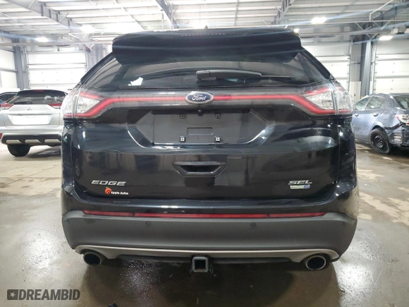 2017 Ford Edge SEL with VIN 2FMPK4J96HBC26904, listed as a Copart auction lot 87657805 with 97,112 mi miles and Clean Title. Bid and sale history available at carsss.com. Image 6.