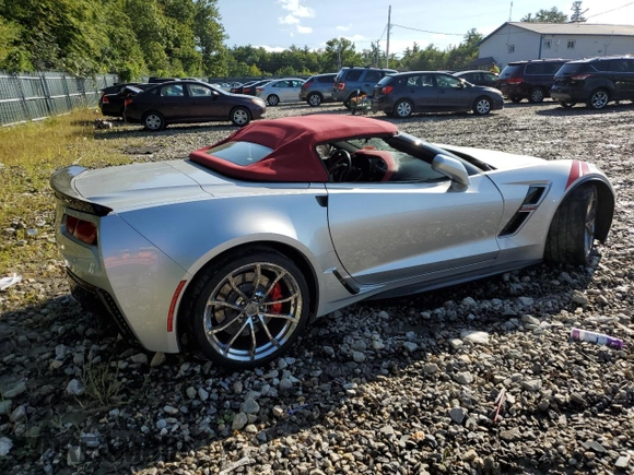 2019 Chevrolet Corvette Grand Sport 2LT with VIN 1G1YY3D73K5114173, listed as a Copart auction lot 69749034 with 0 mi miles and Salvage Title. Bid and sale history available at carsss.com. Image 3.