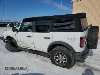 2021 Ford Bronco with VIN 1FMEE5DP6MLA68783, listed as a Copart auction lot 88389835 with 42,548 mi miles and Salvage Title. Bid and sale history available at DreamBid. Image 2.