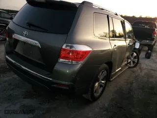 2012 Toyota Highlander Limited with VIN 5TDYK3EH2CS055466, listed as a Copart auction lot 87172344 with 0 mi miles and Salvage Title. Bid and sale history available at carsss.com. Image 3.
