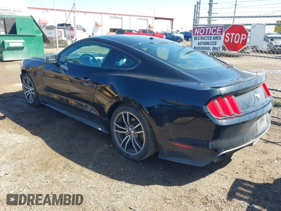 2017 Ford Mustang EcoBoost with VIN 1FA6P8TH5H5316763, listed as a IAAI auction lot 41651751 with 110,609 mi miles. Bid and sale history available at carsss.com. Image 3.