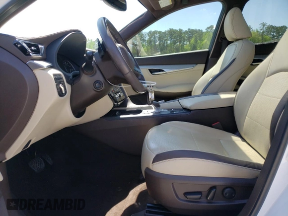 2019 Infiniti QX50 LUXE with VIN 3PCAJ5M15KF120544, listed as a Copart auction lot 52324035 with 55,618 mi miles and Salvage Title. Bid and sale history available at carsss.com. Image 7.