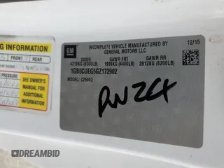 2016 Chevrolet Silverado 1500 with VIN 1GB0CUEG5GZ173902, listed as a Copart auction lot 43000865 with 140,032 mi miles and Salvage Title. Bid and sale history available at DreamBid. Image 12.