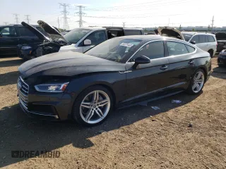 2018 Audi A5 Sportback Premium Plus with VIN WAUENCF57JA135769, listed as a Copart auction lot 55371443 with 44,353 mi miles. Bid and sale history available at carsss.com. Image 1.