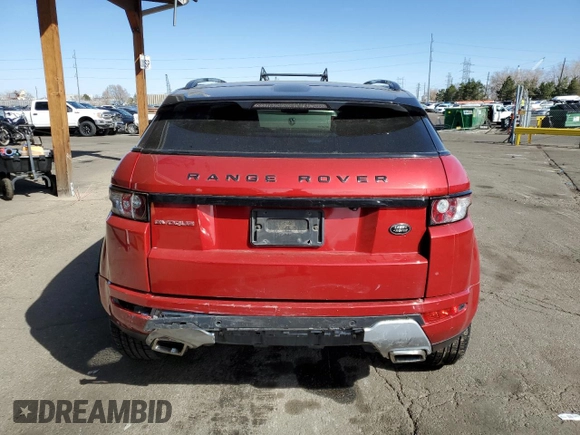 2013 Land Rover Range Rover Evoque Dynamic Premium with VIN SALVT1BG8DH717601, listed as a Copart auction lot 49260615 with 127,212 mi miles and Salvage Title. Bid and sale history available at carsss.com. Image 6.