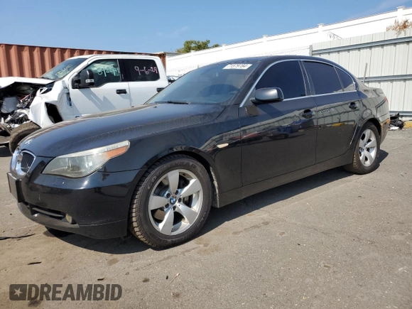 2005 BMW 5 Series 530i with VIN WBANA735X5CR57418, listed as a Copart auction lot 71579784 with 254,284 mi miles and Salvage Title. Bid and sale history available at DreamBid. Image 1.