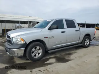 2018 Ram 1500 Tradesman with VIN 1C6RR6KM2JS350629, listed as a Copart auction lot 43410585 with 102,376 mi miles and Salvage title. Bid and sale history available at DreamBid. Image 1.