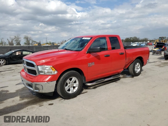 2019 Ram 1500 Tradesman with VIN 1C6RR6FG7KS552758, listed as a Copart auction lot 45715415 with 99,323 mi miles and Salvage title. Bid and sale history available at DreamBid. Image 1.
