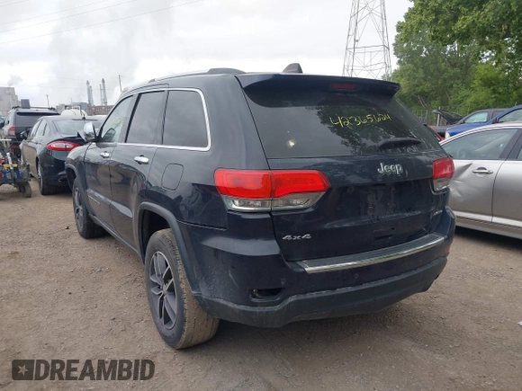 2018 Jeep Grand Cherokee Limited z VIN 1C4RJFBG9JC365715, wystawiony jako IAAI lot #42365624 z przebiegiem 125 639 mil mil oraz . Historia ofert i sprzedaży dostępna na DreamBid. Obrazek 3.