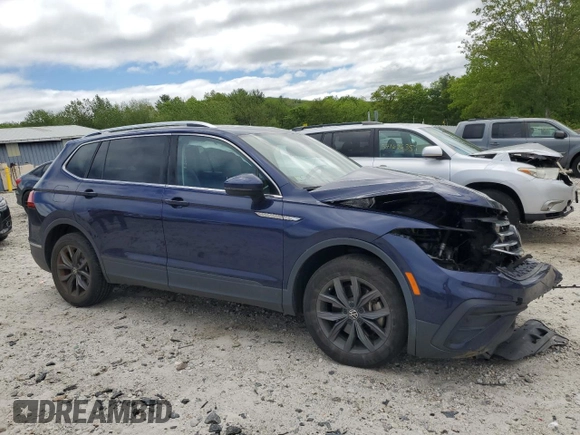 2022 Volkswagen Tiguan SE с VIN 3VV2B7AX3NM141626, выставлен на аукционе Copart как лот 57206285 с пробегом 70 293 миль миль и Списание • Salvage title. История ставок и продаж доступна на DreamBid. Изображение 4.